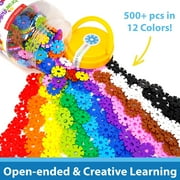 VIAHART Brain Flakes 500 Piece Interlocking Plastic Disc Set | A Creative and Educational Alternative to Building Blocks | Tested for Childrens Safety | A Great STEM Toy for Both Boys and Girls!