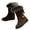 Brown, variant on Womens Boots Mid Calf Mid-Calf Boots For Women Low HeelWomen Fashion Shoes Western Boots Casual Warm Low Heels Mid-calf Boots Brown,6.5