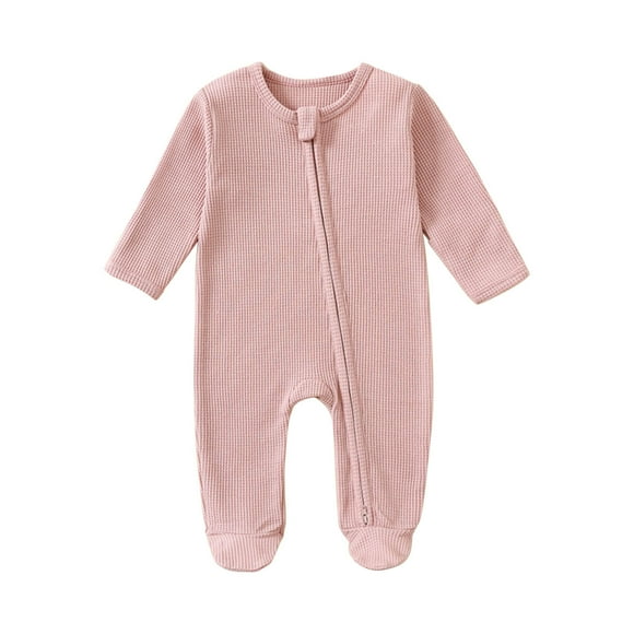 Newborn Baby Cotton Footie Romper Cotton Bodysuit One Piece Jumpsuit Infant Clothes