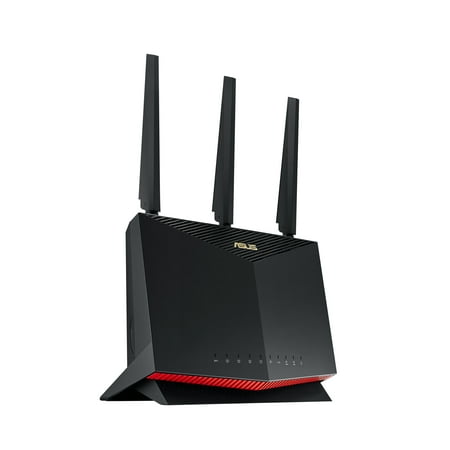 ASUS RT-AX86U AX5700 Dual Band + WiFi 6 Gaming Router, 802.11ax, up to 2500 sq ft & 35+ devices, NVIDIA GeForce Now, Lifetime Free Internet Security, Mesh WiFi support, 2.5G port, gaming port, True 2