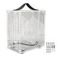 thumbnail image 2 of PC Case, Micro ITX Tower with Ventilated Airflow Design, Transparent Acrylic Side Panel, Compact Desktop ITX Chassis for Motherboard,  Power Cable, 2 of 7
