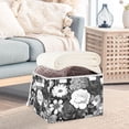 thumbnail image 5 of Foldable Fabric Storage Bin With Handle Collapsible Basket Box Storage With Lid Organizer Rose, 5 of 7