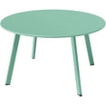 thumbnail image 2 of Yangming End Table, Modern Round Coffee Table, Metal Large Side Table for Indoor Outdoor Use, Green, 2 of 7