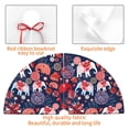 thumbnail image 4 of Lsque Elephants Print Christmas Tree Skirt, Tree Skirt with Ties or Velcro, Perfect for Holiday Decorations, Halloween, and New Year-30", 4 of 7