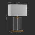 thumbnail image 3 of Safavieh Couture Maddoc 25.5" Modern Crystal Table Lamp with White Fabric Shade, 3 of 8