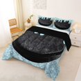 thumbnail image 2 of Erosebridal Ice Hockey Ice Cream Queen Comforter Set 3pcs for Teens Boys,Kids Sport Theme Bedding Comforter Set,Black Reversible,Super Cozy Room Decor, 2 of 6