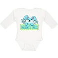 thumbnail image 3 of Inktastic My First Easter Cuddly Blue Bunny Boys or Girls Long Sleeve Baby Bodysuit, 3 of 5