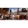 thumbnail image 2 of Frederic Leighton 24x13 Gold Ornate Framed and Double Matted Museum Art Print Titled - Cimabue's Madonna Carried in Procession (1853-55), 2 of 4