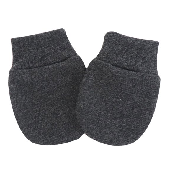 Qarigey Manoplas para bebés Fácil de usar Guantes para recién nacidos Estilo clásico Suministros para niños pequeños Trajes para bebés gris negro 20Conjunto
