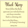 thumbnail image 2 of Black Sheep Necklace Sterling Silver - Gift Boxed with Inspirational Story Card - Handcrafted Made in the USA (20 Inch Chain), 2 of 5