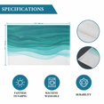 thumbnail image 6 of Ombre Turquoise Waves Placemats Set of 12, Abstract Art Gradient Modern Placemats for Dining Table, Place Mats for Kitchen Tabletop, Waterproof Wipeable Dining Table Mats Set, 6 of 9