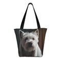 thumbnail image 3 of Haiem Dog Wrapped in Towel 1 Pattern Shoulder Bag - Durable and Spacious Tote Bag,Versatile Shopping Bag, 3 of 9