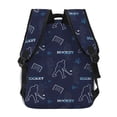 thumbnail image 4 of Fotbe Hockey Players Pattern Casual Backpack for School, Travel, and Outdoor Activities - Durable, Lightweight, and Comfortable, 4 of 5