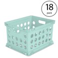 thumbnail image 2 of Sterilite Boîtes de Rangement de Fichiers Empilables avec Poignées Intégrées, Pack (18 Sarcelle), 2 of 6