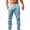 Sky Blue, variant on Ediodpoh Men's Elastic Pants Solid Color Breathable Cotton Linen Loose Casual Pants Men’s Pants Green S