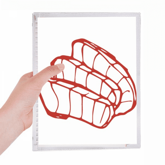 sliced raw fish cutting food notebook loose diary refillable journal statiry