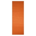 thumbnail image 2 of Rugsotic Carpets Hand Woven Flat Weave Kilim Wool Eco-Friendly 2'6''x12' Area Rugs Runner Dark Orange Plain Solid Design Low Pile Indoor Handmade Rug for Living Room, Bedroom D00111, 2 of 5