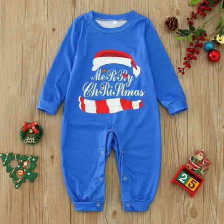 

LEEy-world Christmas Presents Matching Family Pajamas Christmas Sets Matching Sets Christmas Pjs For Family Pajamas Blue 6-9 Months