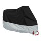 thumbnail image 1 of Funda para motocicleta 210D Oxford con tiras reflectantes, impermeable, polvo/nieve/lluvia/viento/a prueba de hojas, 1 pieza XXXL 265x105x125cm negro+plata, 1 of 1