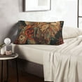 thumbnail image 6 of Fuzoiu Majestic Cosmic Lion Print Fuzzy Pillowcases, Super Soft Pillow Case Cover with Zipper for Bedroom, Sofa, Couch,Cozy Pillow Shams for All Seasons-20"x30", 6 of 6