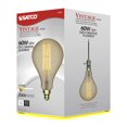 thumbnail image 2 of Satco 02433 - 60 watt 120 volt PS52 Medium Screw Base 2200K Dimmable Nostalgic (60PS52/AMBER/E26/VINTAGE/120V S2433), 2 of 12