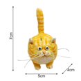 thumbnail image 3 of Dserhfy Decorative Cat Figurine Artistic Resin Surprised Expression Miniature Cat for Desktop, 3 of 6