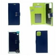 thumbnail image 3 of TopSave Goospery Rich MAX(5) Card Slot Leather Folio Wallet Flip Case For iPhone 15 Plus (6.7"), Navy Blue, 3 of 3