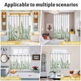 thumbnail image 6 of Green Plants Kitchen Curtains Small Short 39 Inch Length, Lavender Floral Spring Wildflower White Grommet Top Bedroom Living Room Curtains, Light Filtering Cafe Curtain Drapes 2 Panels Set 55''x39'', 6 of 9