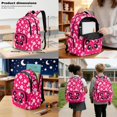 thumbnail image 3 of DISNIMO Backpack and Lunch Box Set for Girls 10-12, Panda Cherry Blossom Print 17 Inch Schoolbag with Pencil Case for Primary Middle School Students, Large Capacity Lightweight Daypack for Travel, 3 of 7