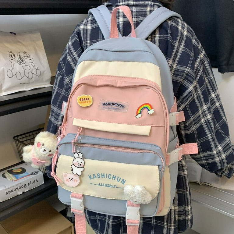 BTS Backpack, Kpop bags , BTS bags ,14 inch (21 ltr) Soft Canvas material  Teenager Backpack, Kawai bags for girls and boys.