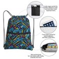 thumbnail image 3 of Naloa Love Music Drawstring Backpack String Bag Cinch Water Resistant for Gym Shopping Sport Yoga, 3 of 6