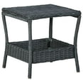 thumbnail image 5 of vidaXL Outdoor Side Table Garden Patio Porch End Table with Storage PE Rattan, 5 of 16