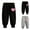 Black b, variant on Spazoro Toddler Girls Boys Sweatpants, Elastic Waist Long Sleeve Love Print Baggy Casual Jogger for Sports Black Size 2 T