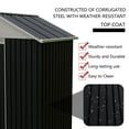 thumbnail image 5 of CQSXDA 6 x 4 FT Metal Outdoor Storage Shed with Shelves and Rack for Lawn and Bike Storage in Your Backyard, 5 of 8