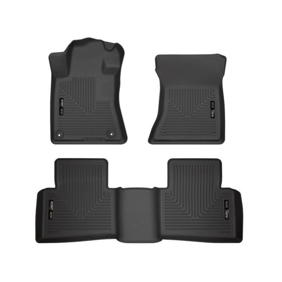 Husky Liners 99381 Weatherbeater Floor Mats Fit 2019-2025 Nissan Altima - Front/2nd Seat - Black