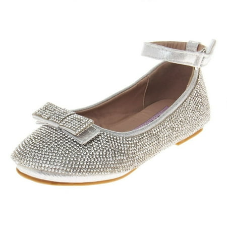 Badgley Mischka Dress Ballerinas - Silver, Size: 12