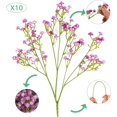 thumbnail image 2 of HAHDAXIA 10pcs Baby Breath Flowers Purple, 2 of 7