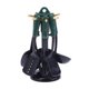 thumbnail image 3 of Juego de 7 utensilios de cocina para casa de muñecas con organizador, réplicas realistas. Verde negro, 3 of 9