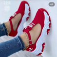 thumbnail image 1 of Tenis Mujer 2023 Otoño Nuevo Color Suela Gruesa Contraste Gamuza Hebilla Lazo Europea Y Americana Casual Solo Gao Jiahui unisex, 1 of 2