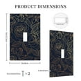 thumbnail image 3 of Daiia Copper-Gold Gloss Outline Rose Pattern Decorator Wall Plate Child Safe Outlet Cover, Switch and Outlet Covers,Size 1-Gang 5.0" x3.0" , Polycarbonate Thermoplastic-Style T, 3 of 6