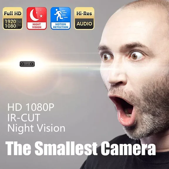 1080P HD Small Mini Camera Motion Detection IR-CUT Night Vision Home Camcorder
