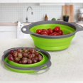 thumbnail image 5 of 2pcs Set Silicone Colander, Foldable Filter,fruit And Vegetable Basket, 5 of 5