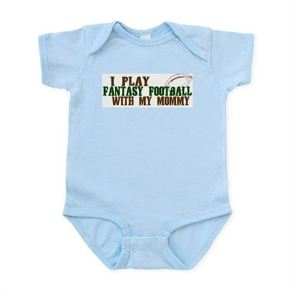 CafePress - Fantasy Football With Mommy Infant Bodysuit - Baby Light Bodysuit, Size Newborn - 24 Months