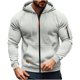 thumbnail image 2 of Ceisia Men's Oversize Hooded Full-Zip Color-Accent Fleece Hooded Jacket Gift, 2 of 9