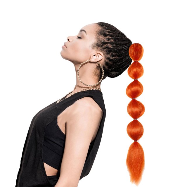 Xihbxyly Extensiones de Cola de Caballo Rubia, Cola de Caballo Extra Larga con Burbujas, Goma para El Pelo con Efecto de Color Natural, Estilo Envolvente, Uso Diario para Cosplay, Look Elegante para