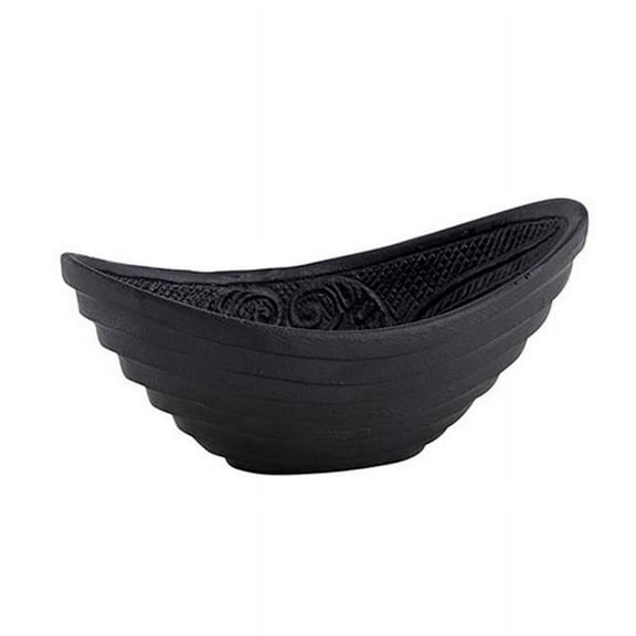 Christian Brands MR743 Gothic Cast Iron Oval Bowl | Black Versatile Serving Bowl