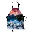 thumbnail image 1 of Outdoor Apron Lake Forest Mountains National Park Slovakia Europe Dramatic Overcrast Sky Idyllic, Unisex Kitchen Bib Apron with Adjustable Neck for Cooking Baking Gardening, Multicolor, by Ambesonne, 1 of 3
