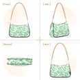 thumbnail image 2 of Womens Chain Shoulder Bag Green in Peony Floral Classic Tote Handbags Fashion Clutch Hobo Purse with Zipper for Travel Casual, 2 of 7