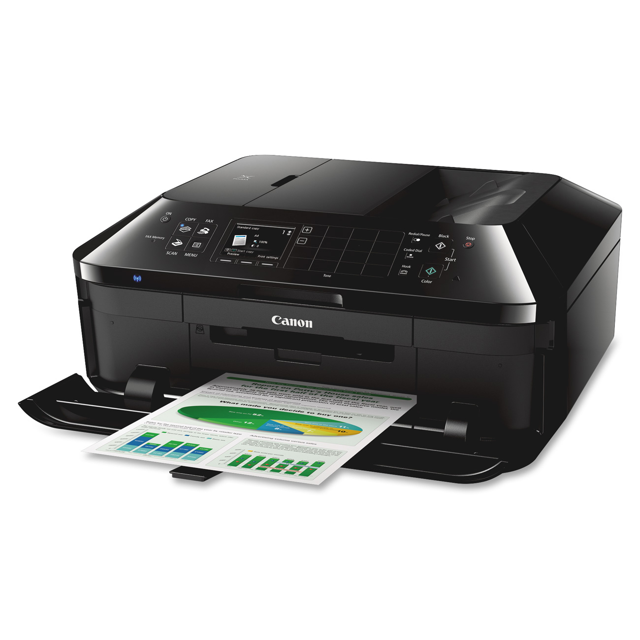Canon PIXMA MX922 Wireless All-In-One Office Inkjet Printer, Copy/Fax/Print/Scan - image 3 of 21