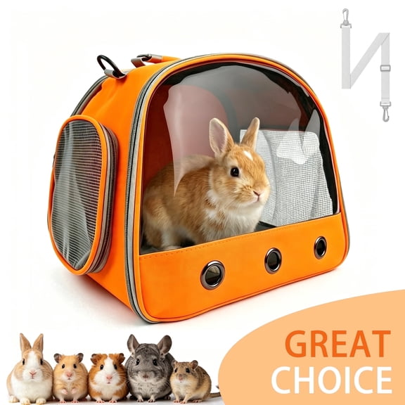 BellaNotes Rabbit travel portable bag, guinea pig carrying bag, small pet travel bag, suitable for rabbits, sugar gliders, hedgehogs, mice, parrots, birds, and guinea pigs for outings